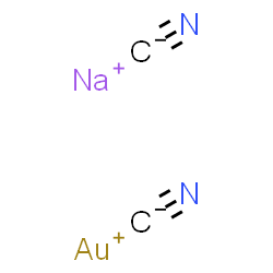 ChemSpider 2D Image | sodium dicyanoaurate | C2AuN2Na