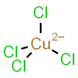 ChemSpider 2D Image | tetrachlorocuprate | Cl4Cu
