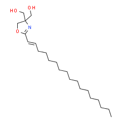 ChemSpider 2D Image | {2-[(1E)-1-Heptadecen-1-yl]-4,5-dihydro-1,3-oxazole-4,4-diyl}dimethanol | C22H41NO3
