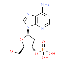 ChemSpider 2D Image | 2'-Deoxy-3'-adenylic acid | C10H14N5O6P