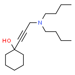 ChemSpider 2D Image | 1-[3-(Dibutylamino)-1-propyn-1-yl]cyclohexanol | C17H31NO