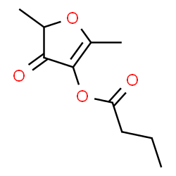 ChemSpider 2D Image | 4-Butyroxy-2,5-Dimethyl-3(2H)Furanone | C10H14O4