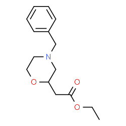 ChemSpider 2D Image | Ethyl (4-benzyl-2-morpholinyl)acetate | C15H21NO3