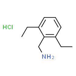 ChemSpider 2D Image | 1-(2,6-diethylphenyl)methanamine hydrochloride | C11H18ClN