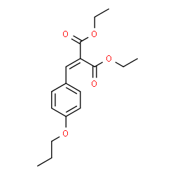 ChemSpider 2D Image | Diethyl (4-propoxybenzylidene)malonate | C17H22O5