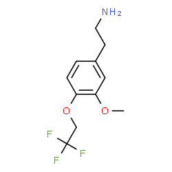 ChemSpider 2D Image | 2-[3-Methoxy-4-(2,2,2-trifluoroethoxy)phenyl]ethanamine | C11H14F3NO2