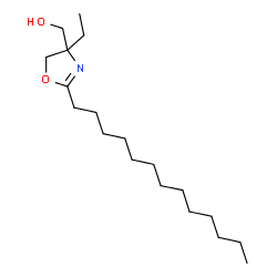 ChemSpider 2D Image | 4-Ethyl-4,5-dihydro-2-tridecyl-4-oxazolemethanol | C19H37NO2
