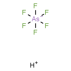 ChemSpider 2D Image | hydrogen hexafluoroarsenate | AsF6