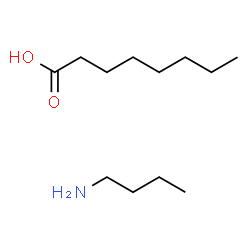 ChemSpider 2D Image | Octanoic acid - 1-butanamine (1:1) | C12H27NO2