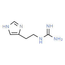 ChemSpider 2D Image | 1-[2-(1H-Imidazol-4-yl)ethyl]guanidine | C6H11N5