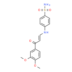 ChemSpider 2D Image | 4-[3-(3,4-Dimethoxy-phenyl)-3-oxo-propenylamino]-benzenesulfonamide | C17H18N2O5S