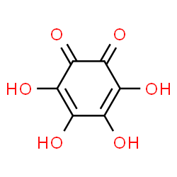 ChemSpider 2D Image | 3,4,5,6-Tetrahydroxy-1,2-benzoquinone | C6H4O6