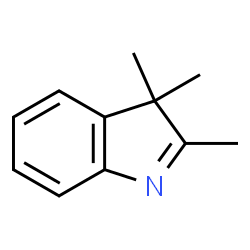 ChemSpider 2D Image | 2,3,3-Trimethyl-3H-indole | C11H13N