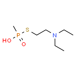 ChemSpider 2D Image | S-[2-(Diethylamino)ethyl] hydrogen methylphosphonothioate | C7H18NO2PS