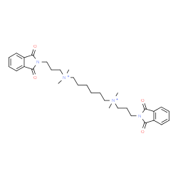 ChemSpider 2D Image | N,N'-Bis[3-(1,3-dioxo-1,3-dihydro-2H-isoindol-2-yl)propyl]-N,N,N',N'-tetramethyl-1,6-hexanediaminium | C32H44N4O4