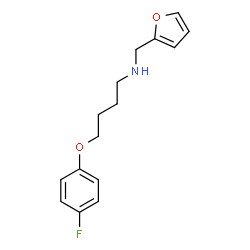 ChemSpider 2D Image | 4-(4-Fluorophenoxy)-N-(2-furylmethyl)-1-butanamine | C15H18FNO2