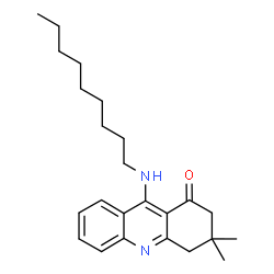 ChemSpider 2D Image | 3,3-Dimethyl-9-(nonylamino)-3,4-dihydro-1(2H)-acridinone | C24H34N2O