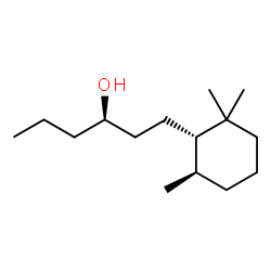 ChemSpider 2D Image | (3R)-1-[(1S,6R)-2,2,6-Trimethylcyclohexyl]-3-hexanol | C15H30O