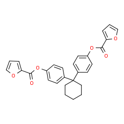 ChemSpider 2D Image | 1,1-Cyclohexanediyldi-4,1-phenylene di(2-furoate) | C28H24O6