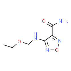 ChemSpider 2D Image | 4-[(Ethoxymethyl)amino]-1,2,5-oxadiazole-3-carboxamide | C6H10N4O3