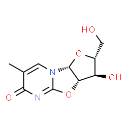 ChemSpider 2D Image | (2R,4R,5R,6S)-5-hydroxy-4-(hydroxymethyl)-11-methyl-3,7-dioxa-1,9-diazatricyclo[6.4.0.0²,?]dodeca-8,11-dien-10-one | C10H12N2O5