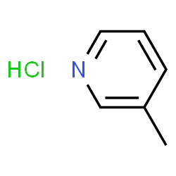 ChemSpider 2D Image | 3-Methylpyridine hydrochloride (1:1) | C6H8ClN