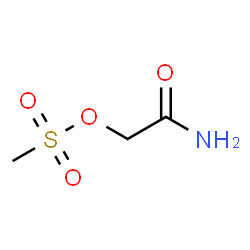 ChemSpider 2D Image | 2-Amino-2-oxoethyl methanesulfonate | C3H7NO4S