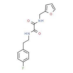 ChemSpider 2D Image | N-[2-(4-Fluorophenyl)ethyl]-N'-(2-furylmethyl)ethanediamide | C15H15FN2O3
