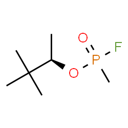 ChemSpider 2D Image | (2R)-3,3-Dimethyl-2-butanyl methylphosphonofluoridate | C7H16FO2P