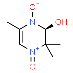 ChemSpider 2D Image | (3S)-3-Hydroxy-2,2,5-trimethyl-1-oxo-2,3-dihydropyrazin-1-ium-4(1H)-olate | C7H12N2O3
