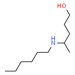 ChemSpider 2D Image | 4-(Hexylamino)-1-pentanol | C11H25NO