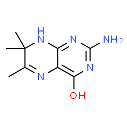 ChemSpider 2D Image | 2-Amino-6,7,7-trimethyl-7,8-dihydro-4(1H)-pteridinone | C9H13N5O
