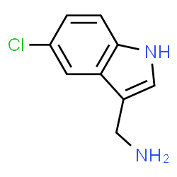 ChemSpider 2D Image | 5-Chloro-1H-indole-3-methanamine | C9H9ClN2