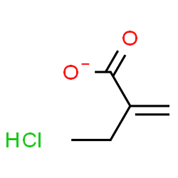 ChemSpider 2D Image | Butanoate, 2-methylene-, hydrochloride (1:1) | C5H8ClO2