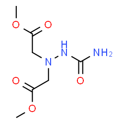 ChemSpider 2D Image | Dimethyl 2,2'-(2-carbamoyl-1,1-hydrazinediyl)diacetate | C7H13N3O5