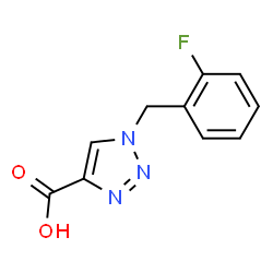ChemSpider 2D Image | 1-(2-Fluorobenzyl)-1H-1,2,3-triazole-4-carboxylic acid | C10H8FN3O2