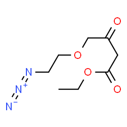 ChemSpider 2D Image | Ethyl 4-(2-azidoethoxy)-3-oxobutanoate | C8H13N3O4