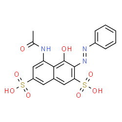 ChemSpider 2D Image | ACID RED 1 FREE ACID | C18H15N3O8S2