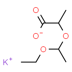 ChemSpider 2D Image | Potassium 2-(1-ethoxyethoxy)propanoate | C7H13KO4