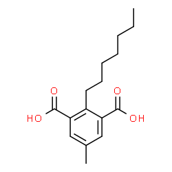 ChemSpider 2D Image | 2-Heptyl-5-methylisophthalic acid | C16H22O4