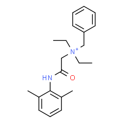 ChemSpider 2D Image | N-Benzyl-2-[(2,6-dimethylphenyl)amino]-N,N-diethyl-2-oxoethanaminium | C21H29N2O