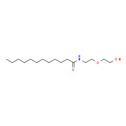 ChemSpider 2D Image | N-[2-(2-Hydroxyethoxy)ethyl]dodecanamide | C16H33NO3