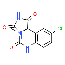 ChemSpider 2D Image | 6'-Chloro-3'-methyl-1'H,2H,5H-spiro[imidazolidine-4,4'-quinazoline]-2,2',5(3'H)-trione | C11H9ClN4O3