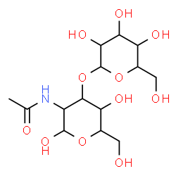 ChemSpider 2D Image | 2-Acetamido-2-deoxy-3-O-hexopyranosylhexopyranose | C14H25NO11