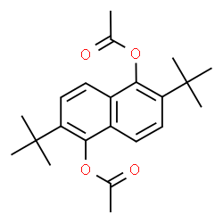ChemSpider 2D Image | 2,6-di-tert-butylnaphthalene-1,5-diyl diacetate | C22H28O4
