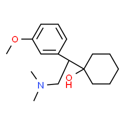 ChemSpider 2D Image | 1-[2-(Dimethylamino)-1-(3-methoxyphenyl)ethyl]cyclohexanol | C17H27NO2