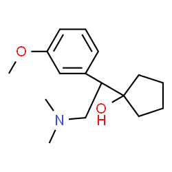 ChemSpider 2D Image | 1-[2-(Dimethylamino)-1-(3-methoxyphenyl)ethyl]cyclopentanol | C16H25NO2