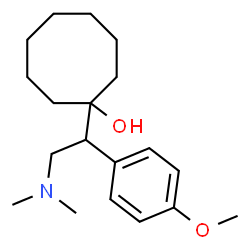 ChemSpider 2D Image | 1-[2-(Dimethylamino)-1-(4-methoxyphenyl)ethyl]cyclooctanol | C19H31NO2
