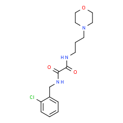 ChemSpider 2D Image | N-(2-Chlorobenzyl)-N'-[3-(4-morpholinyl)propyl]ethanediamide | C16H22ClN3O3