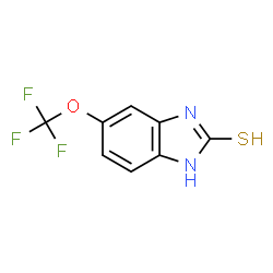 ChemSpider 2D Image | 5-TRIFLUOROMETHOXY-1,3-DIHYDRO-2H-BENZIMIDAZOL-2-THIONE | C8H5F3N2OS